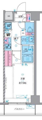 GENOVIA南千住Ⅴskygardenの間取り画像