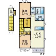 Halemahalo Cの間取り画像