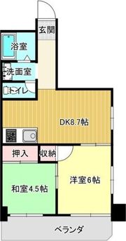 イーストヒル寺山の間取り画像