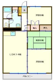 マンション二枚橋の間取り画像