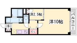 コスモリード神戸三宮の間取り画像