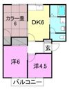 アーバンライフ久米A棟の間取り画像
