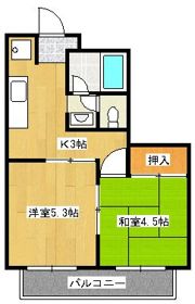 アメニティナナA棟の間取り画像