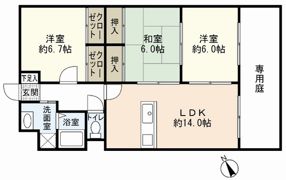 ベルメゾンの間取り画像