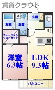 クレール・ソガAの間取り画像