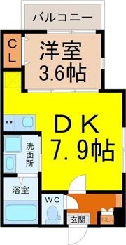 ハーモニーテラス長栄Ⅳ(4棟並び 手前2棟東側)の間取り画像