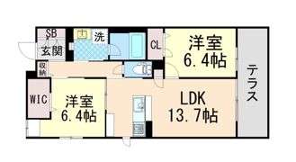 Via Sole六甲道の間取り画像
