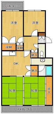 エメラルドマンション南小倉C棟の間取り画像