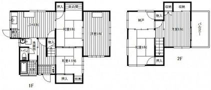 上間戸建の間取り画像