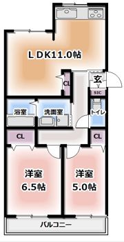 光陽マンションの間取り画像