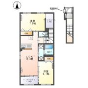 (仮称) 柏市若柴 新築アパートの間取り画像