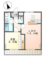 Primrose．Aの間取り画像