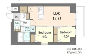 S-RESIDENCE王子enableの間取り画像