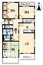 リベール栗林の間取り画像