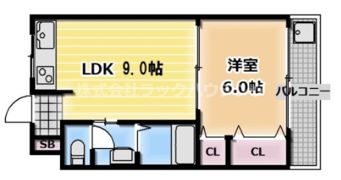 新成ハイツの間取り画像