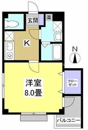 グランデージ鹿谷の間取り画像