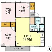 セジュールのつの間取り画像