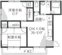 コーポさつきⅡの間取り画像