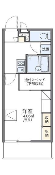 レオパレスYUTAKAの間取り画像