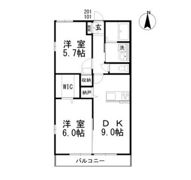 アネシス円山Bの間取り画像