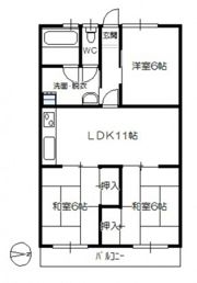 テラヤママンションの間取り画像