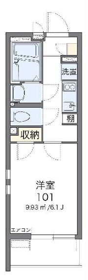 クレイノYK岡村の間取り画像
