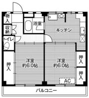 ビレッジハウス根岸1号棟の間取り画像
