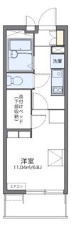 レオパレスエクレールK下大槻の間取り画像