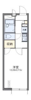 レオパレスフローラ Sの間取り画像