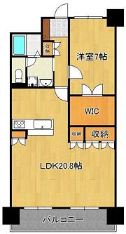 シャトレ大手町S棟の間取り画像