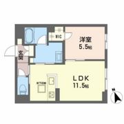 リバーサイド ハナの間取り画像