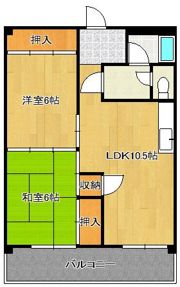 コーポ三好の間取り画像