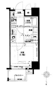 ハーモニーレジデンス池袋＃002の間取り画像