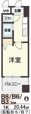 HOPE CITY天神橋の間取り画像