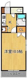 ダイナコートピア黒崎 602号室の間取り画像