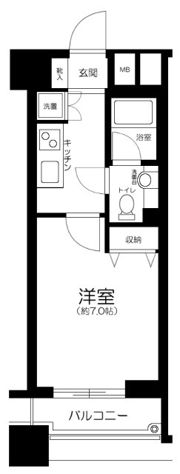 ファーストリアルタワー新宿の間取り画像