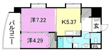 デリアス市駅南の間取り画像