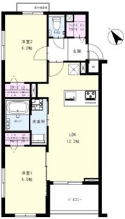 Orchard CourtⅠの間取り画像