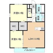 ラフィーネみどりのの間取り画像