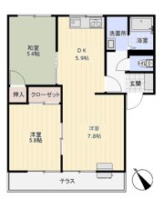 ロイヤルスクエアBの間取り画像