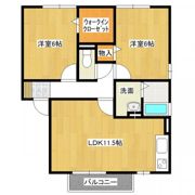プラム桜川Aの間取り画像