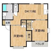 キャッスルハイムBの間取り画像