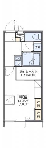 レオパレスロワール郡本の間取り画像