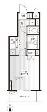エフシティ亀戸の間取り画像
