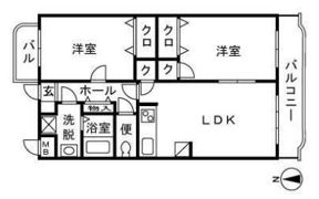 トヨカワマンションの間取り画像