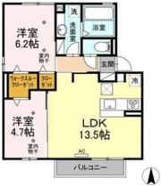 シュエット Bの間取り画像