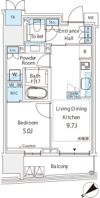 ミレアコート銀座プレミアの間取り画像
