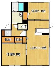 ウェールス中吉田 A棟の間取り画像
