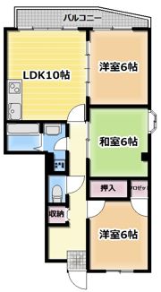 クレールTSUDAの間取り画像