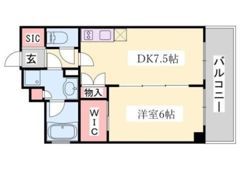 エステムコート神戸元町Ⅱリザーヴの間取り画像